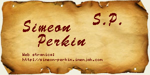 Simeon Perkin vizit kartica